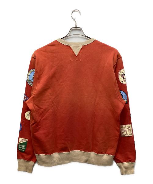 samuel zelig（サミュエル ゼリグ）samuel zelig (サミュエル ゼリグ) Sycamore Cycling Crewneck オレンジ サイズ:XLの古着・服飾アイテム