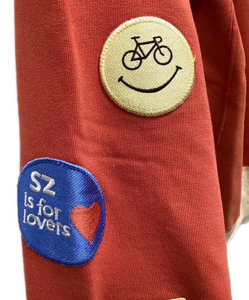 samuel zelig（サミュエル ゼリグ）samuel zelig (サミュエル ゼリグ) Sycamore Cycling Crewneck オレンジ サイズ:XLの古着・服飾アイテム