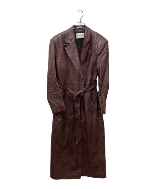 MAGDA BUTRYM（マグダブトリム）MAGDA BUTRYM (マグダブトリム) H&M (エイチアンドエム) レザートレンチコート パープル サイズ:XSの古着・服飾アイテム