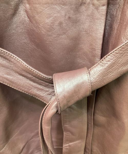 MAGDA BUTRYM（マグダブトリム）MAGDA BUTRYM (マグダブトリム) H&M (エイチアンドエム) レザートレンチコート パープル サイズ:XSの古着・服飾アイテム