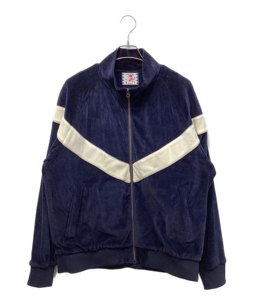 son of the cheese（（サノバチーズ））SON OF THE CHEESE (（サノバチーズ）) FRIEND TRACK JACKET ネイビー サイズ:XLの古着・服飾アイテム