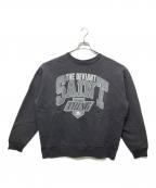 SAINT MICHAELセントマイケル）の古着「SM045 THE DEVIANT CREW NECCK SWEAT」｜ブラック