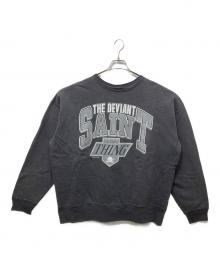 SAINT MICHAEL（セントマイケル）の古着「SM045 THE DEVIANT CREW NECCK SWEAT」｜ブラック