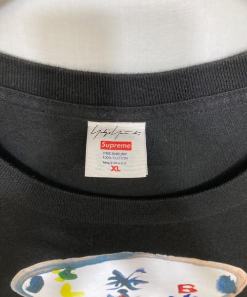 SUPREME（シュプリーム）Supreme (シュプリーム) YOHJI YAMAMOTO (ヨウジヤマモト) Paint Tee ブラック サイズ:XLの古着・服飾アイテム