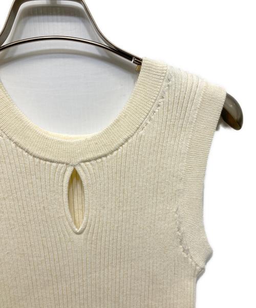 CLANE（クラネ）CLANE (クラネ) W FACE HALL KNIT TOPS アイボリー サイズ:2 未使用品の古着・服飾アイテム