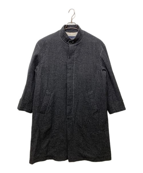 COMME des GARCONS HOMME（コムデギャルソン オム）COMME des GARCONS HOMME (コムデギャルソン オム) ウール先染縮絨ガンクラブチェックウールコート グレー サイズ:XS 未使用品の古着・服飾アイテム
