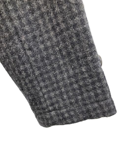 COMME des GARCONS HOMME（コムデギャルソン オム）COMME des GARCONS HOMME (コムデギャルソン オム) ウール先染縮絨ガンクラブチェックウールコート グレー サイズ:XS 未使用品の古着・服飾アイテム