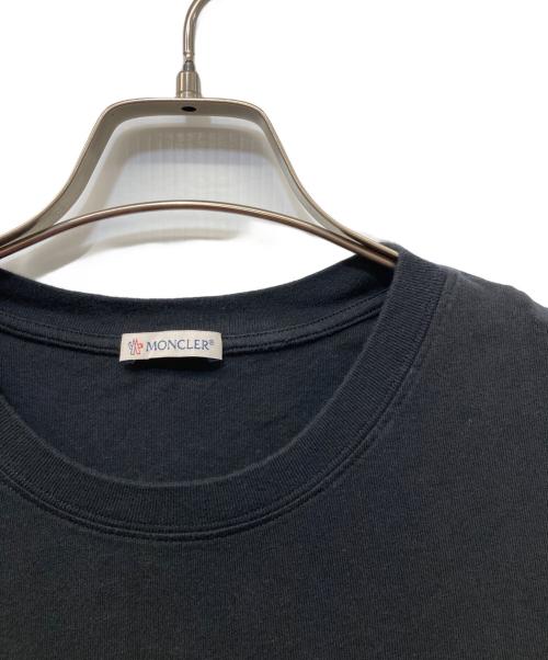 MONCLER（モンクレール）MONCLER (モンクレール) FRAGMENT DESIGN (フラグメントデザイン) Lewis Leathers (ルイスレザース) MAGLIA T-SHIRT ブラック サイズ:Mの古着・服飾アイテム