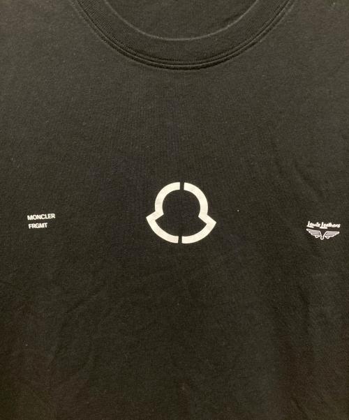 MONCLER（モンクレール）MONCLER (モンクレール) FRAGMENT DESIGN (フラグメントデザイン) Lewis Leathers (ルイスレザース) MAGLIA T-SHIRT ブラック サイズ:Mの古着・服飾アイテム