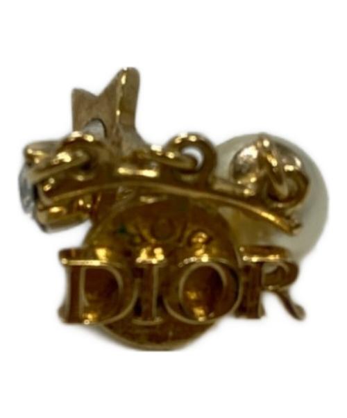 Christian Dior（クリスチャン ディオール）Christian Dior (クリスチャン ディオール) ロゴピアス ゴールドの古着・服飾アイテム