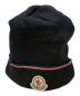 MONCLER (モンクレール) トリコロールラインニット帽 ブラック：11000円