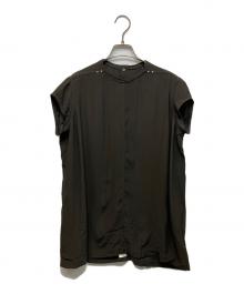 RICK OWENS（リックオウエンス）の古着「スタッズ付 ノースリーブカットソー」｜グレー