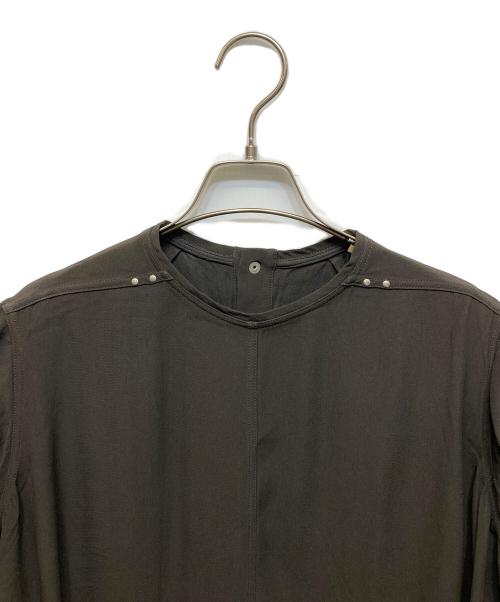 RICK OWENS（リックオウエンス）RICK OWENS (リックオウエンス) スタッズ付 ノースリーブカットソー グレー サイズ:38の古着・服飾アイテム