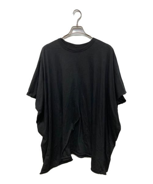 RICK OWENS（リックオウエンス）RICK OWENS (リックオウエンス) ハーフスリーブ オーバーサイズ Tシャツ ブラック サイズ:38の古着・服飾アイテム