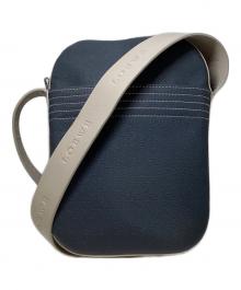 LOEWE（ロエベ）の古着「リピートアナグラムショルダーバッグ」｜ネイビー×グレー