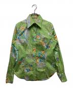 ETROエトロ）の古着「ペイズリー柄シャツ」｜グリーン