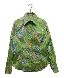 ETRO（エトロ）の古着「ペイズリー柄シャツ」｜グリーン