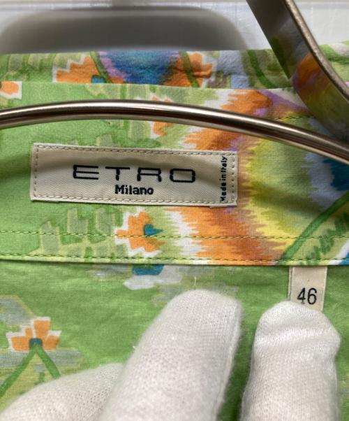ETRO（エトロ）ETRO (エトロ) ペイズリー柄シャツ グリーン サイズ:46の古着・服飾アイテム