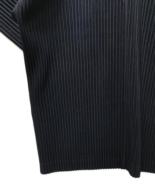 HOMME PLISSE ISSEY MIYAKE（オム プリッセ イッセイ ミヤケ）HOMME PLISSE ISSEY MIYAKE (オム プリッセ イッセイ ミヤケ) プリーツポロ ネイビー サイズ:2の古着・服飾アイテム