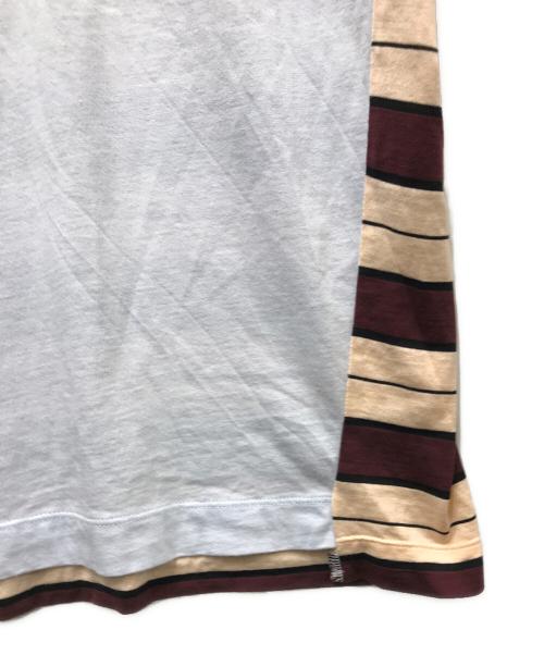 MARNI（マルニ）MARNI (マルニ) ボーダー切替Tシャツ ブルー サイズ:40の古着・服飾アイテム