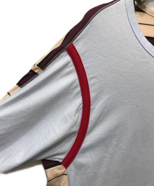 MARNI（マルニ）MARNI (マルニ) ボーダー切替Tシャツ ブルー サイズ:40の古着・服飾アイテム