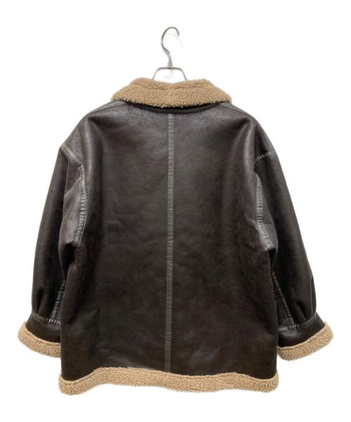 journal standard L'essage（ジャーナルスタンダード レサージュ）journal standard L'essage (ジャーナルスタンダード レサージュ) アビエータージャケット ブラウン サイズ:freeの古着・服飾アイテム