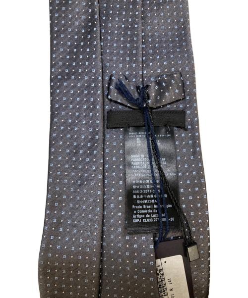 PRADA（プラダ）PRADA (プラダ) シルクジャガードネクタイ グレー サイズ:不明の古着・服飾アイテム