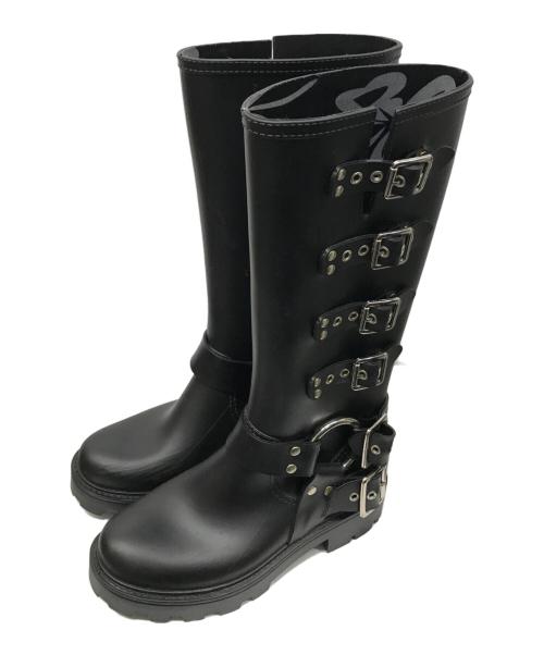 Mardi Mercredi（マルディメクルディ）MARDI MERCREDI (マルディメクルディ) WILD LONG RAIN BOOTS ブラック サイズ:5.5の古着・服飾アイテム