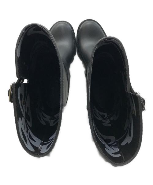 Mardi Mercredi（マルディメクルディ）MARDI MERCREDI (マルディメクルディ) WILD LONG RAIN BOOTS ブラック サイズ:5.5の古着・服飾アイテム