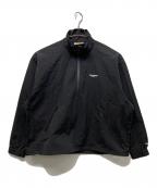 renomaレノマ）の古着「ハーフジップナイロンプルオーバー」｜ブラック