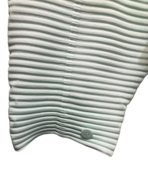 HOMME PLISSE ISSEY MIYAKE（オム プリッセ イッセイ ミヤケ）HOMME PLISSE ISSEY MIYAKE (オム プリッセ イッセイ ミヤケ) MONTHLY COLOR JANUARYコート ミントグリーン サイズ:SIZE 3の古着・服飾アイテム