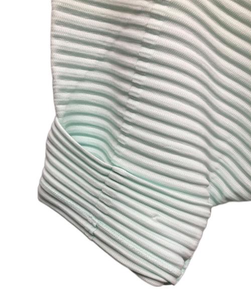 HOMME PLISSE ISSEY MIYAKE（オム プリッセ イッセイ ミヤケ）HOMME PLISSE ISSEY MIYAKE (オム プリッセ イッセイ ミヤケ) MONTHLY COLOR JANUARYコート ミントグリーン サイズ:SIZE 3の古着・服飾アイテム