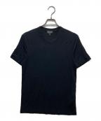GIORGIO ARMANIジョルジオアルマーニ）の古着「アイコン VネックTシャツ 8NST53 SJP4Z」｜ブラック