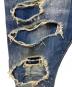 中古・古着 DSQUARED2 (ディースクエアード) Glam Head Jean ダメージ加工デニムパンツ インディゴ サイズ:48：11000円
