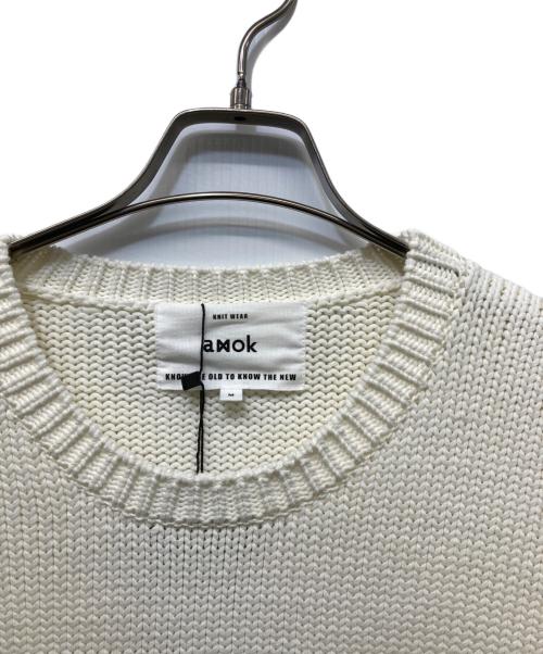 amok（アモク）amok (アモク) TWINS KNIT ベージュ サイズ:M 未使用品の古着・服飾アイテム