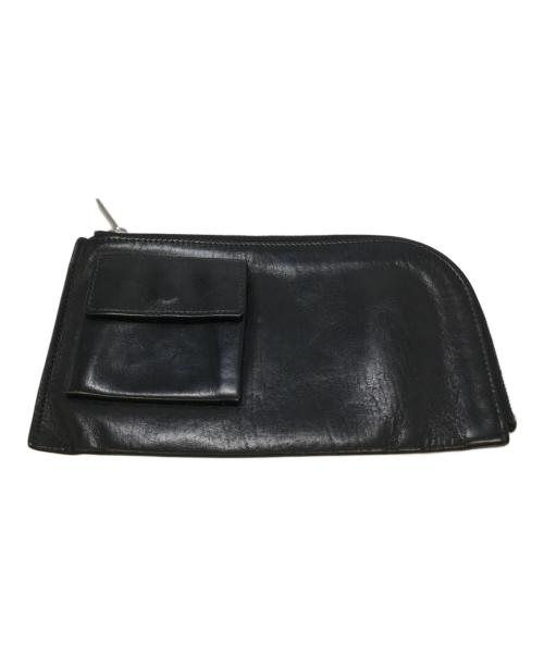 RICK OWENS（リックオウエンス）RICK OWENS (リックオウエンス) レザーポーチ ブラックの古着・服飾アイテム