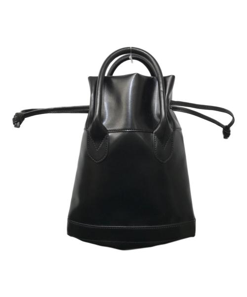 COMME des GARCONS COMME des GARCONS（コムデギャルソン コムデギャルソン）COMME des GARCONS COMME des GARCONS (コムデギャルソン コムデギャルソン) 巾着ハンドバッグ ブラックの古着・服飾アイテム