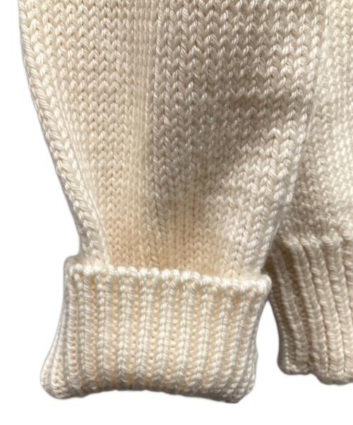 DOLCE & GABBANA（ドルチェ＆ガッバーナ）DOLCE & GABBANA (ドルチェ＆ガッバーナ) ヒマワリ刺繍クルーネックニット ベージュ サイズ:40の古着・服飾アイテム