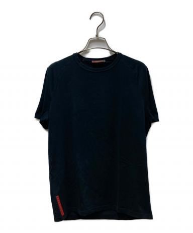 PRADA プラダ スポーツ ラバーロゴ ポケット　Tシャツ　ブラック　黒　美品 中古・古着通販】PRADA SPORTS (プラダスポーツ) ジップポケットT
