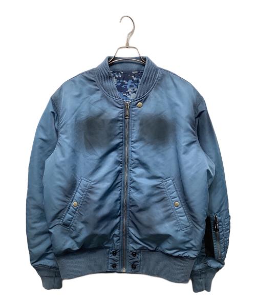 DIESEL（ディーゼル）DIESEL (ディーゼル) j-powell-rev リバーシブルボンバージャケット ブルー サイズ:Mの古着・服飾アイテム