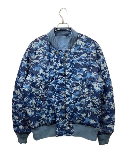 DIESEL（ディーゼル）DIESEL (ディーゼル) j-powell-rev リバーシブルボンバージャケット ブルー サイズ:Mの古着・服飾アイテム