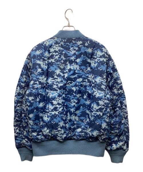 DIESEL（ディーゼル）DIESEL (ディーゼル) j-powell-rev リバーシブルボンバージャケット ブルー サイズ:Mの古着・服飾アイテム