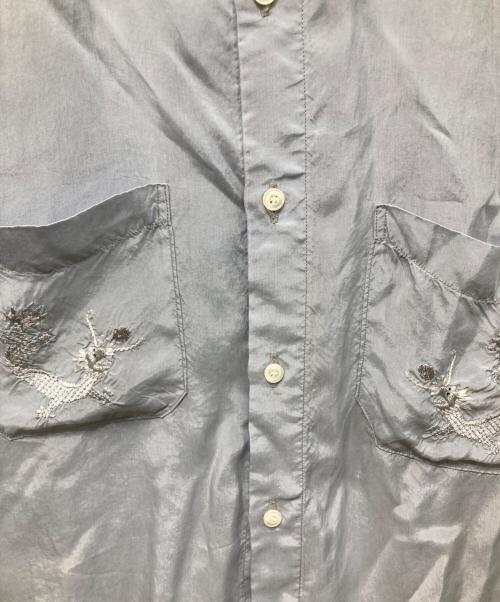 ANCELLM（アンセルム）ANCELLM (アンセルム) AGING EMBROIDERY SHIRT サックスブルー サイズ:2の古着・服飾アイテム