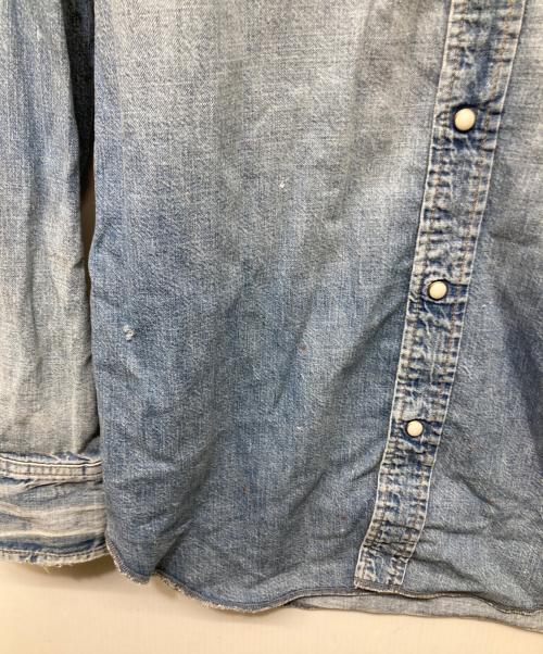 Ron Herman（ロンハーマン）Ron Herman (ロンハーマン) Denim Western Shirt ブルー サイズ:XLの古着・服飾アイテム