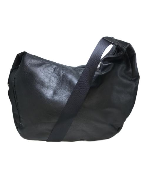 russet（ラシット）russet (ラシット) ソフトレザーラウンドビッグショルダーバッグ ブラックの古着・服飾アイテム