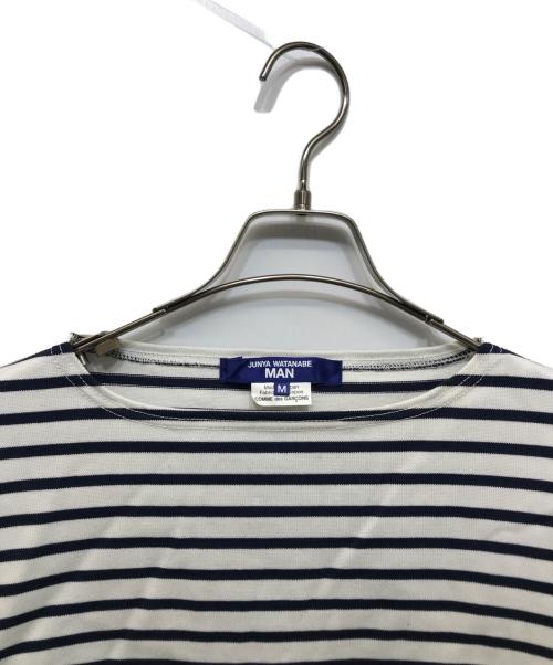 JUNYA WATANABE MAN（ジュンヤワタナベマン）JUNYA WATANABE MAN (ジュンヤワタナベマン) バスクシャツ ホワイト サイズ:Mの古着・服飾アイテム