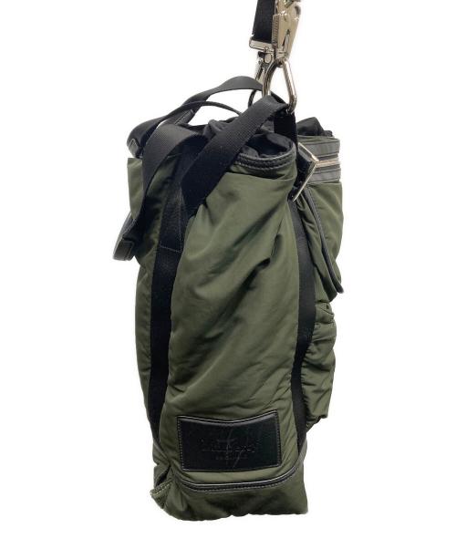 MULBERRY（マルベリー）MULBERRY (マルベリー) ナイロン×レザー2WAYトートバッグ オリーブの古着・服飾アイテム
