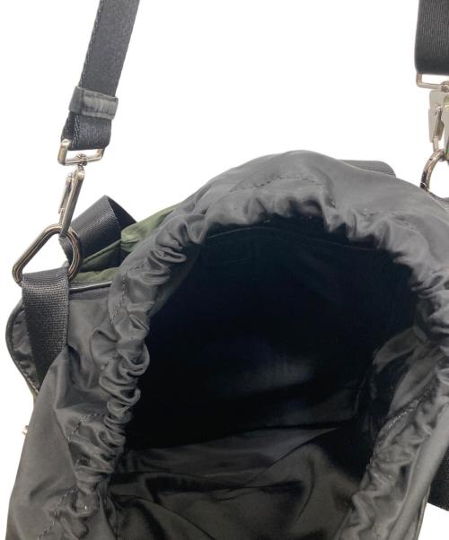 MULBERRY（マルベリー）MULBERRY (マルベリー) ナイロン×レザー2WAYトートバッグ オリーブの古着・服飾アイテム