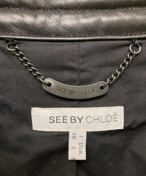 SEE BY CHLOE（シーバイクロエ）SEE BY CHLOE (シーバイクロエ) レオパードエコファージャケット ベージュ サイズ:Mの古着・服飾アイテム