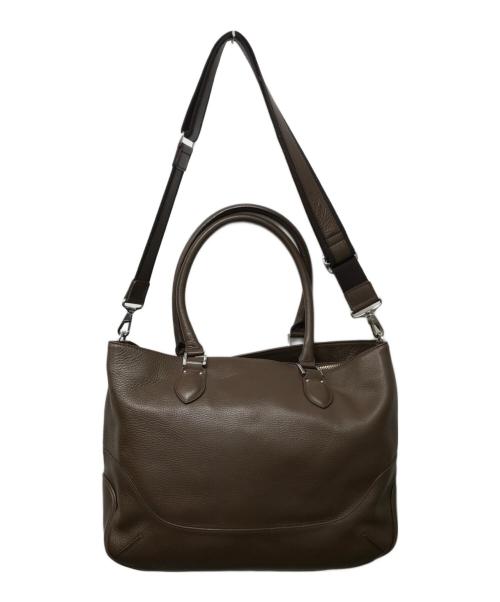 PELLE MORBIDA（ペッレモルビダ）PELLE MORBIDA (ペッレモルビダ) 2WAYトートケース ブラウンの古着・服飾アイテム